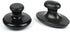 2 Pcs Long Mushroom Shaped Massage Stones Natural Bian Stone Hot Rock for Spa Massage Black...