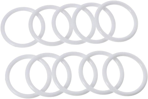 30pcs White Dreamcatcher Rings Hoops, 60mm Plastic Macrame Rings Dream Catcher Circle for DIY Art Crafts...