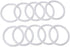 30pcs White Dreamcatcher Rings Hoops, 60mm Plastic Macrame Rings Dream Catcher Circle for DIY Art Crafts...