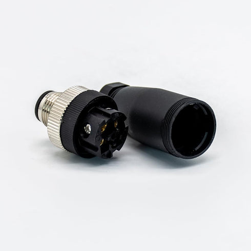 M12 Field Wireable Connector 4 Pin Straight Cable Mount Aviation Plug Waterproof IP67 Industrial Circular Sensor Connector (Male Plug, A Code)...