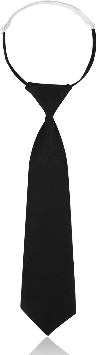 Ties for Women 13" Pre Tied Adjustable Necktie for Girls/Boys Black Tie for Women Skinny Necktie for School Uniforms JK/JC Cosplay Graduation Busi...