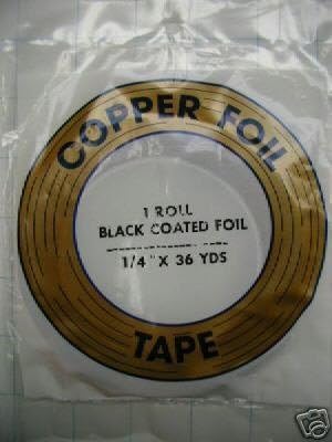 Edco 1/4 inch Black Backed Copper foil...