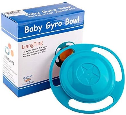 Spill Resistant Gyro Bowl with Lid...