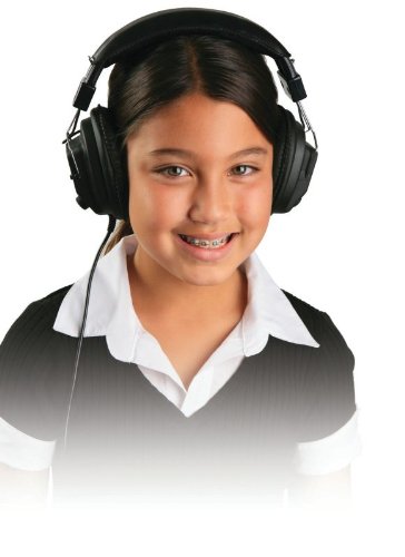 Califone 3068AV Stereo/Mono Headphones, 3.5 mm Stereo Plug, Black......