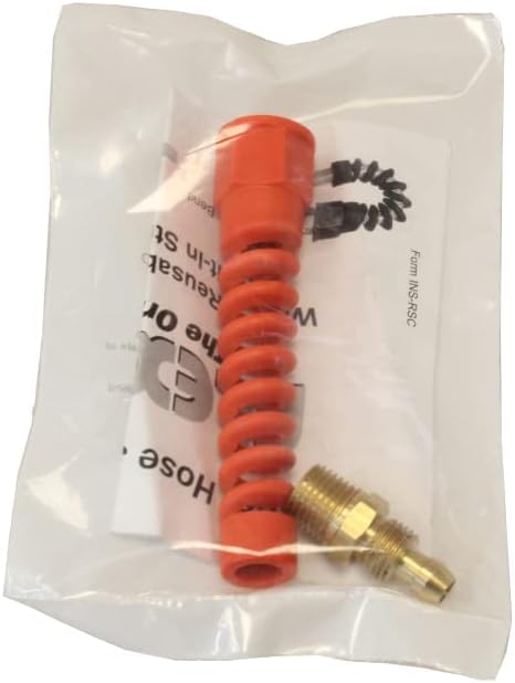 Coilhose Pneumatics PRM0404SRQ Reusable Strain Relief Fitting For 1/4-Inch Flexeel (R) Air Hose, 1/4-Inch MPT Rigid...