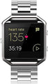 Simpeak Women Men Stainless Steel Band Strap with Stailess Steel Frame Compatible with Fitbit Blaze, Match Link Removal Tool, Silver...