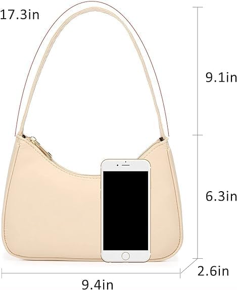 Shoulder Bags for Women, Cute Hobo Tote Handbag Mini Clutch Purse Zipper Closure...
