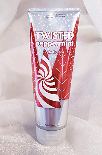 Bath & Body Works TWISTED PEPPERMINT 24 Hour Moisture Ultra Shea Body Cream 8 oz / 226 g...