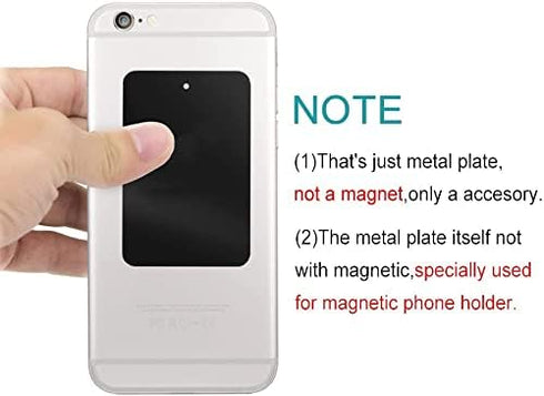 Mount Metal Plates Replacement Kits with 3M Adhensive for magnetic Car Mount Phone Holder 4 Pack (2 Rectangle 2 Round)......