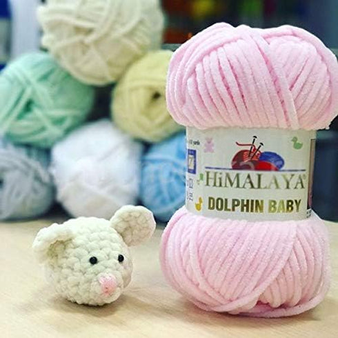 Himalaya Dolphin Baby (4-Pack) 4x100 gr Chenille Velvet Blanket amigurumi Yarn Super Bulky 524 yds (311)...