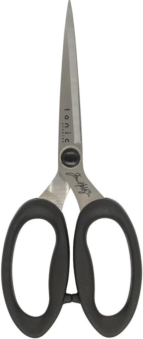Tim Holtz Small Scissors - 6 Inch Scissors All Purpose for Cutting Fabric, Crafting, and Sewing - Heavy Duty Mini Scissors with Titanium Micro Poi...