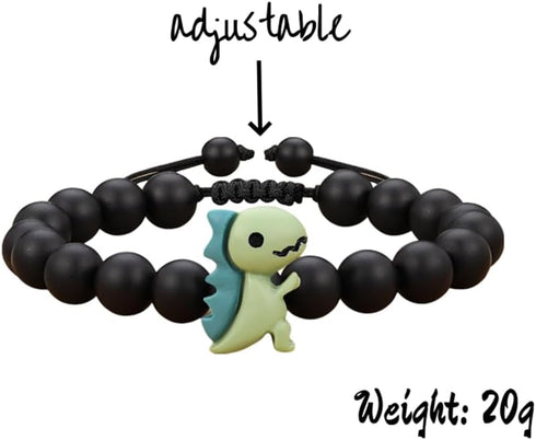 Fuqimanman2020 Dinosaur bracelet for sons and grandchildren on school Day/Frist Day/birthday adjustable cartoon bracelet with cardstock...
