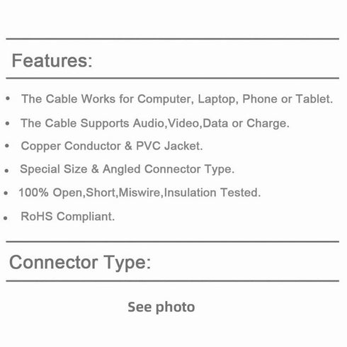 NFHK Reversible USB 3.1 USB-C Angled to 90 Degree Down Angled A Male Data Cable for MacBook & Tablet & Mobile Phone...