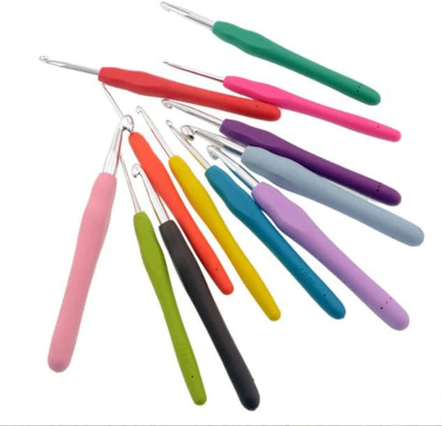 5.0 mm Crochet Hook Ergonomic Soft Handle Perfect for Lacework Extra Long? Knitting Needles (5.0 mm)...