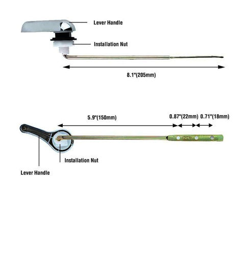 Toilet Tank Switch - Efficient Flush Lever, Handle, and Float Switch for Flawless Toilet Tank Operations Essential Toilet Tank Replacement Iron Fr...
