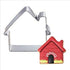 Small Key and House Cookie Cutters Set - Stainless Steel...