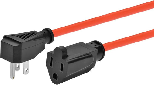 Monoprice Coiled Power Tool Extension Cord - NEMA 5-15P to NEMA 5-15R, Expands from 3 Feet to 10 Feet, 13 Amp, 16AWG, Orange...