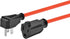 Monoprice Coiled Power Tool Extension Cord - NEMA 5-15P to NEMA 5-15R, Expands from 3 Feet to 10 Feet, 13 Amp, 16AWG, Orange...