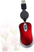 UKCOCO Mini USB Wired Mouse, Retractable Cable Laptop Mouse Wired Mouse Optical Compact Travel Mute Mice for PC Desktop Mouse Notebook Computer Re...