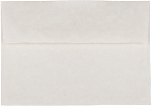 JAM PAPER A7 Parchment Invitation Envelopes - 5 1/4 x 7 1/4 - White Recycled - 50/Pack...