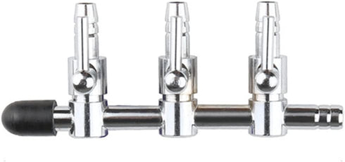 Aquarium Fish Tank Air Flow Control Lever Pump 3 Way Inline Manifold Air Flow Pump Tubing Splitter Lever Control Valve 4-Pack...