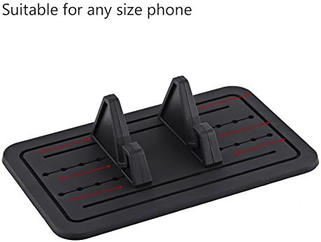POCREATION Car Dashboard Mobile Phone Mount Holder? Universal Silicone Gel Cradle Stand Pad Cell Sat Nav All Vehicles Phones GPS Mat Antislip Dash...
