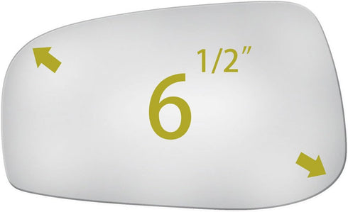 Mirror Glass Replacement Fit For 2004-2006 VOLVO S60 2004-2006 VOLVO S80 2004-2006 VOLVO V70 Driver Left Side Flat Glass With Adhesives...