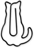 Midori Paper Clip, D-Clips Mini Box, Sitting Cat, 12 Pieces (43349006)...