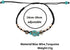 Pingyongchang 8mm Vintage Turquoise Sea Turtle Bracelet,Bohemian Turquoise Natutal Stone Bracelet Adjustable Hand Woven Bead Strand Bracelet with ...