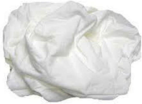 A99306 Select Quality Cleaning T-Shirt Cloth Rags, Lint Free, White, 4 lb Bag...