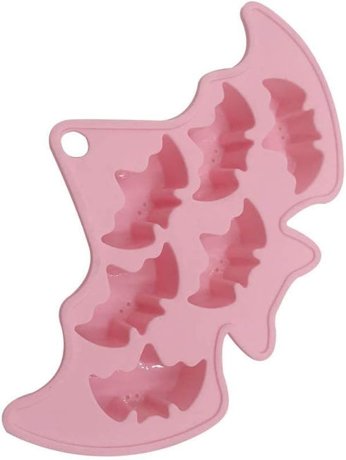 Silicone Bakeware Set - Heat Resistant Halloween Baking Molds for Chocolate, Candy Mold Ice Tray - Bats, 2 Pack...