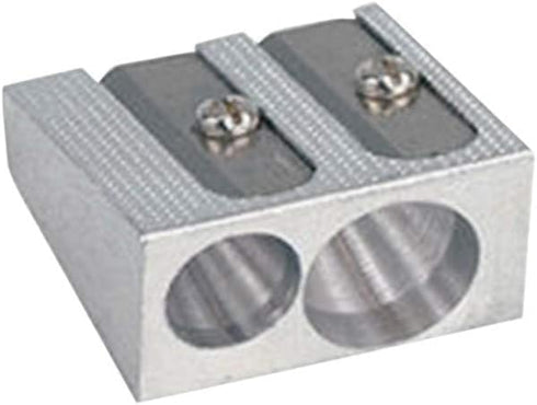 1 Pc Bell Service Handheld Aluminum Pencil Sharpener Metal Alloy Two Hole Office Stationery Really Good Pens Pencil Sharpeners...