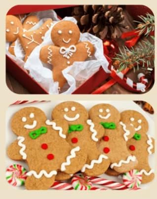 Edora Gingerbread Spices, Christmas Cookie Baking Kit Includes Stollen, Spekulatius, Gingerbread Cookie Cutters, Bundled with Stir Spoon...