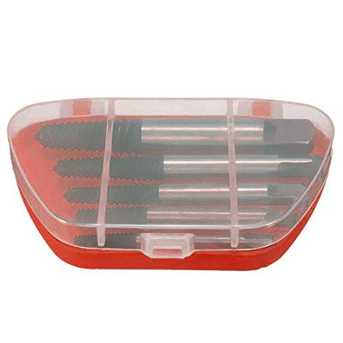 OriGlam 5PCS Screw Extractor Easy Out Set Drill Bits, Guide Broken Damaged Bolt Remover Tools Kit Set 3-9mm...