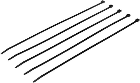Klein Tools 450-210 Cable Ties, 50-Pound Tensile Strength, Heavy Duty Nylon Cable Zip Ties, Indoor / Outdoor Use, 11.5-Inch, Black, 100-Piece...