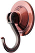 Suction Cup Hooks, 4-Pack Vacuum Wreath Hangers for Flat Smooth Wall Surface, Copper...