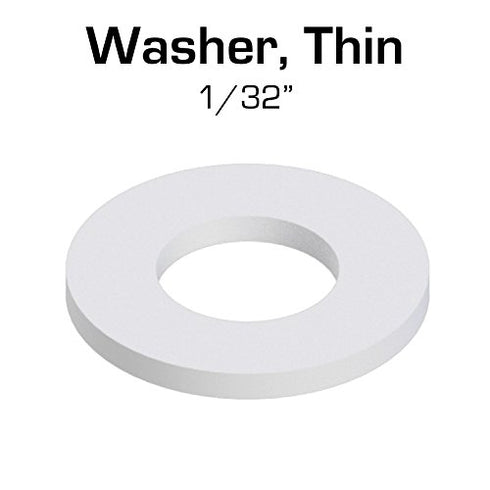 VEX Robotics Nylon Washer, Thin (1/32"), 100 Pack - #8 Screw Size, Thickness: 0.031", Outer Diameter: 0.375", Inner Diameter 0.173", 8-32...