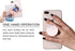 Foldable Phone Stand 360° Swivel Grips Phone iPhone Handle Tablet(3 Pack) - Black Nebula Galaxy Glitter Blue...