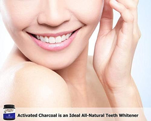 Large 12 Oz. Coconut Activated Charcoal Powder. Whitens Teeth, Rejuvenates Skin and Hair, Supports Better Digestion. USA-Owned Producers, Free Sco...