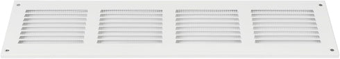 Vent Systems 16'' x 4'' Inch White Air Vent Cover Metal Air Return Grill with Built in Pest Guard Screen HVAC Vent Cover for Home Improvement Vent...