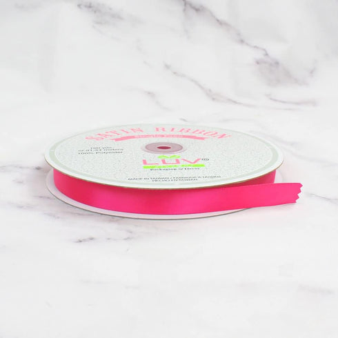 Creative Ideas PSF0508-175 Solid Satin Ribbon, Hot Pink, 5/8" x 100 yd...