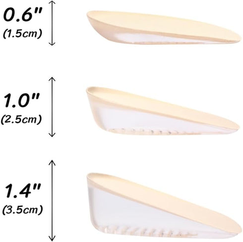Premium Heel Cushions for Heel Pain Relief & Shoe Comfort - Gel Inserts for Women and Men, High Heel Pad & Grips, Adjust for Shoes Too Big (Small ...