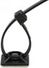 Maxxima 0.75 Inch Zip Tie Mounts - Cord Management Desk Cable Organizer, 3M Tape Self Adhesive Mounting Pad, Cable Tie Anchors, Stick On Table Org...