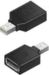 Mini Displayport to Displayport Adapter Converter Male to Female 8K60HZ Bi Directional Mutual Conversion Computer Host Graphics Card External DP M...