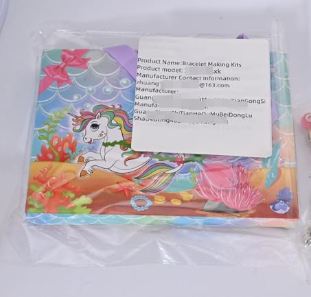 SUYUKI Charm Bracelet Making Kit, Unicorn Mermaid Girls Toy Girls Toys 8-10 Crafts for Girls Ages 4-8 Jewelry Making Kit for Girls 8-12 Toys for G...