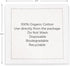 White Cotton Cocktail Napkins - 100% Cotton - 50 x pack - 4.5” x 4.5” - Hotel Quality, Soft & Absorbent, Ideal for Home, Party & Special Events, B...