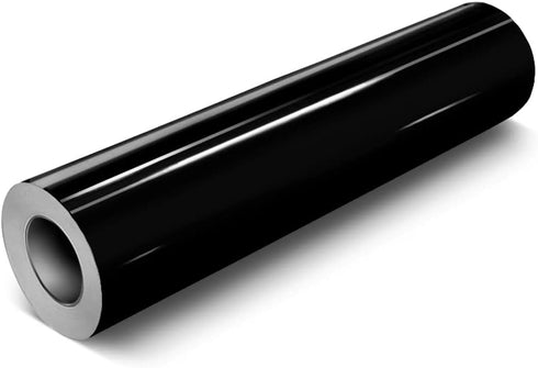 VViViD Black Gloss DECO65 Permanent Adhesive Craft Vinyl for Cricut, Silhouette & Cameo (11.8" x 7ft)...