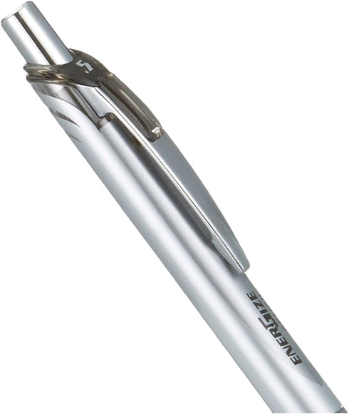 Pentel Mechanical Pencil, Energize, 0.5mm, Silver & Black (PL75-A)...