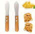 Performore 2PCS Spreader Knives, 12” Peanut Butter Knife that Works Great with Jars and 5” Short Spreading Knife, Stainless Steel Spatulas with Wo...