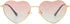 Polarized Heart Shaped Sunglasses for Women Metal Frame Cute Lovely Glasses 100% UV Protection...